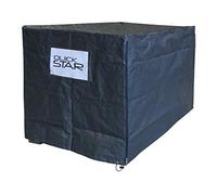 Quick Star Bâche de protection en polyéthylène tissé pour caisse grillagée 125 x 85 x 87 cm Gris
