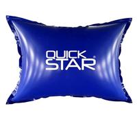 QUICK STAR Coussin de piscine rectangulaire 200x240 cm Bleu | 4 cordes & soupape de sécurité | 2X kit de réparation | PVC 0,44mm | Coussin de piscine d’hiver à double couture | Oreiller gonflable