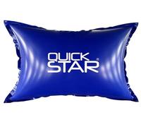 QUICK STAR Coussin de piscine rectangulaire 200x400 cm Bleu | 4 cordes & soupape de sécurité | 2X kit de réparation | PVC 0,44mm | Coussin de piscine d’hiver à double couture | Oreiller gonflable