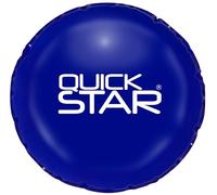 QUICK STAR Coussin de piscine rond ⌀ 400 cm Bleu | 4 cordes & soupape de sécurité | 2X kit de réparation | PVC 0,44mm | Coussin de piscine d’hiver avec double couture | Oreiller gonflable résistant au