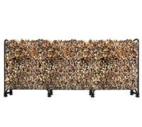 QUICK STAR Étagère à bûches de cheminée en métal anthracite 272 x 25 x 95 cm Abri pour jardin 1,0 m³/1,5 SRM