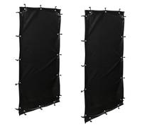 QUICK STAR Kit de protection contre les intempéries 66 x 148 cm 2 côtés pour étagères à bois de cheminée T/H 70 x 185 cm
