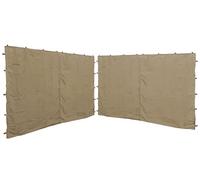 Quick Star Lot de 2 parois latérales avec Fermeture Éclair 250 x 192 cm 350 x 192 cm pour tonnelle Nice 3 x 4 m Paroi latérale Sable RAL 1001