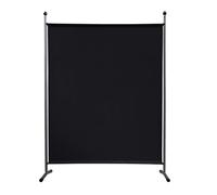 Quick Star Paravent 150 x 190 cm Séparateur de Tissu Jardin Balcon Écran de confidentialité partition Noir