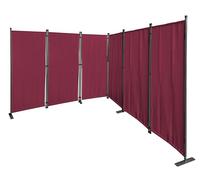 QUICK STAR Paravent Lot de 6 cloisons de séparation en Tissu 340 x 165 cm