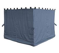 QUICK STAR Parois latérales pour tonnelle Paris 3 x 3 m Gris Platine