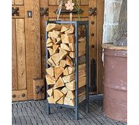 QUICK STAR Support de Bois de Chauffage 33x25x90cm Grille de Bois de Chauffage cheminée poêle à Bois étagère
