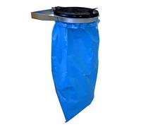 QUICK STAR Support Mural pour Sac Poubelle avec Couvercle | Porte-Sac Mural en Métal 120 litres | Support Robuste en Acier | Support de Sac Jaune 120L | Conteneur à Déchets
