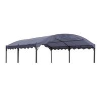 Quick Star Toit de Rechange pour pergola arquée, 3 x 4 m, Housse Grise