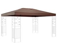 QUICK STAR Toit de Rechange pour Tonnelle 3 x 4 m Gazebo Taupe