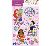 Quickdraw Disney Princess Lot de 500 autocollants à l'intérieur pour filles Raiponce Blanche-Neige Ariel Cendrillon