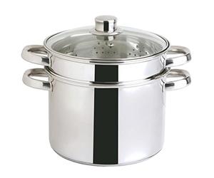 Quid 5759147 Italy Coffret de 3 Pièces Faitout Pates Inox Treviso