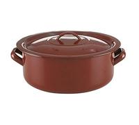Casserole avec Couvercle Quid Classic Marron Acier émaillé - 16 cm Marron G