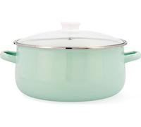 Quid Cocco Acier émaillé 26 cm Casserole à couvercle en verre avec couvercle