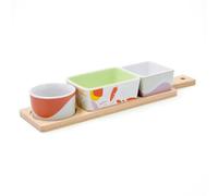 Quid Kaleido Planche apéritive en bambou céramique 32 x 8 x 4,6 cm Bois
