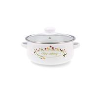 Quid Memory Casserole en acier émaillé compatible vitrocéramique électrique antiadhésive