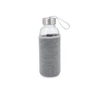 Quid Quidate Bouteille de Transport en Verre avec Housse Neop 0,40 l Sodo Non Compatible Micro-Ondes Recyclable