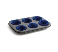 Quid Sweet Grey Plateau Four 6 Cupcakes en Acier Peint 27 x 19 x 3 cm