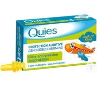 Parapharmacie en ligne > Hygiène & Premiers soins > Produits pour le soin des oreilles Quies Protection Auditive Silicone Earplanes Filtre Anti-Pression Enfant x 2