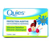 Quies Protection Auditive Silicone Natation Enfant 3 Paires