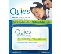 Quies - Protection auditive, cire naturelle, confort longue durée, idéal pour dormir, 27 décibels - Le blister de 12 paires - (pour la quantité plus que 1 nous vous remboursons le port supplémentaire)