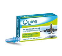 Quies - Protection Auditive EarPlanes - Filtre anti-pression - Adulte boite de 1 paire réutilisable