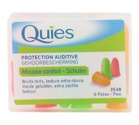 Quies Protection auditive mousse confort 35 dB – 6 paires