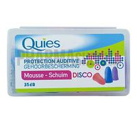 QUIES - protection auditive mousse disco - boite de 3 paires
