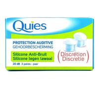 Quies Protection Auditive Silicone AntiBruit boîte de 6 unités