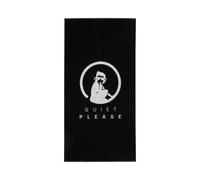 Quiet Please Performance 50x100cm Serviette-Noir,Blanc