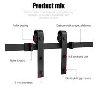 QUIIENCLEE-A Kit de panneau de porte Barn Door Plus Crochets classiques, crochets de suspension de rail