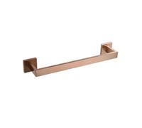 Quincaillerie de salle de bain en or rose brossé Accessoires de bain carrés Porte-papier hygiénique Porte-serviettes Barre de crochet pour peignoir Porte-serviettes, 1 barre 40 cm, taille unique