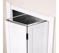 Quincaillerie Porte Pliante Charnière Invisible Porte Pliante, Salle Bain | Kit Quincaillerie Porte Coulissante Compacte, Style Européen ; Charnière Portail Porte(Right Open/No Door,900mm(35 3/8"))