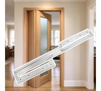 Quincaillerie Porte Pliante Charnières Porte Moulures Épaisses, Repliable | Portes Pliantes D'intérieur Salle Bain Passage, Quincaillerie Portes Pliantes, Persiennes(Left Open/No Door,900mm(35 3/8"))
