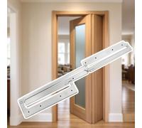 Quincaillerie Porte Pliante Charnières Porte Moulures Épaisses, Repliable | Portes Pliantes D'intérieur Salle Bain Passage, Quincaillerie Portes Pliantes, Persiennes(Right Open/No Door,900mm(35 3/8"))