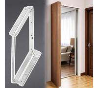 Quincaillerie Porte Pliante Ferrure Porte Pliante Deux Vantaux Modèle | Charnières Portes Battantes Type Européen Destinées Des Espaces Restreints(Left Open/No Door,900mm(35 3/8"))