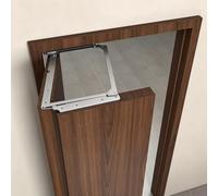 Quincaillerie Porte Pliante Ferrure Porte Repliable, Destinée | Charnières Robustes Portes Pliantes Servant Cloisons, Accessoires Minimalistes Portails(Left Open/No Door,900mm(35 3/8"))