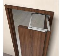 Quincaillerie Porte Pliante Ferrure Porte Repliable, Destinée | Charnières Robustes Portes Pliantes Servant Cloisons, Accessoires Minimalistes Portails(Right Open/No Door,900mm(35 3/8"))