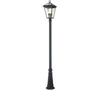 Quintiesse Alford Place lampadaire extérieur 4x40 W noir QN-ALFORD-PLACE5-L-MB