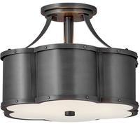 Quintiesse Chance plafonnier 2x60 W noir QN-CHANCE-SF-S-BLB