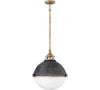 Quintiesse Fletcher lampe suspendue 2x60 W blanc-laiton QN-FLETCHER-P-M-AZ