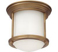Quintiesse Hadrian plafonnier 1x60 W verre opalisé-marron QN-HADRIAN-MINI-F-BR-OPAL