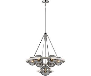 Quintiesse Harper lampe suspendue x60 W fumé-nickel QN-HARPER7