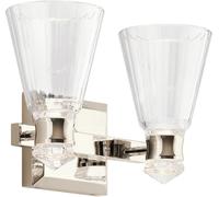 Quintiesse Kayva applique murale x12 W nickel QN-KAYVA2-PN
