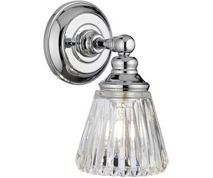 Quintiesse Keynes applique murale 1x3 W chrome-transparent QN-KEYNES1-BATH