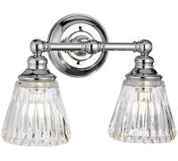Quintiesse Keynes applique murale 2x3 W chrome-transparent QN-KEYNES2-BATH