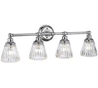 Quintiesse Keynes applique murale 4x3 W chrome-transparent QN-KEYNES4-BATH