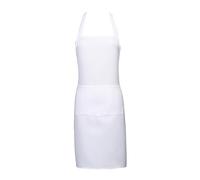 QUINTRA Lot de 6 tabliers de cuisine, boucle réglable, grand tablier pour hommes et femmes, poches de compression, Blanc., taille unique