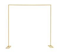QUINZO 3 x 3 m Arche de Mariage en Métal, Support de Fond Réglable | Fleur Arche de Jardin, Arche de Mariage avec Structure Stable en T, pour anniversaires, fêtes, banquets (Gelb)
