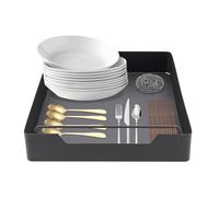 QUIOTUIR Tiroirs Extensibles Télescopiques Charge Capacité 25kg Tiroir Telescopique Cuisine Collant Organiseur de Tiroir pour Maison, Cafétérias, Garde-manger, Cafés, 43x30x7cm